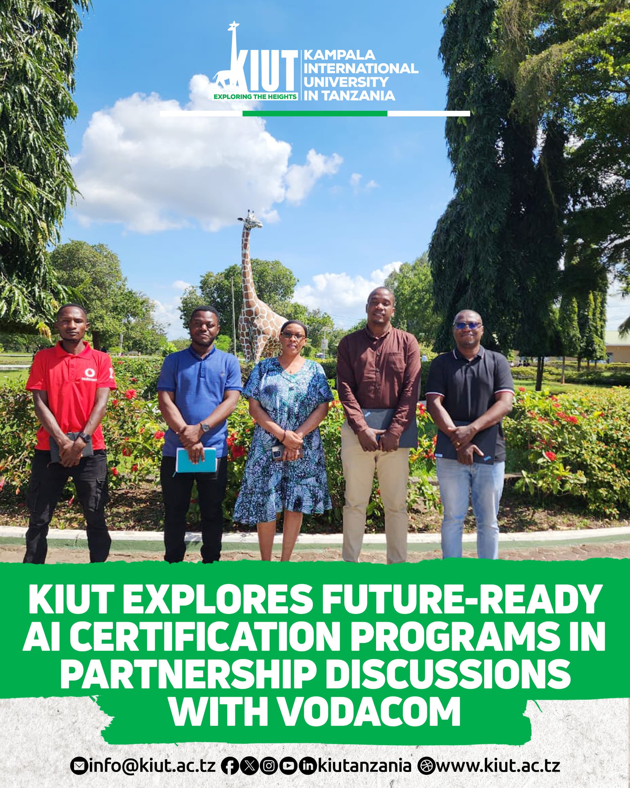 KIUT Explores Future-Ready AI Certification Programs in Partnership Discussions with Vodacom