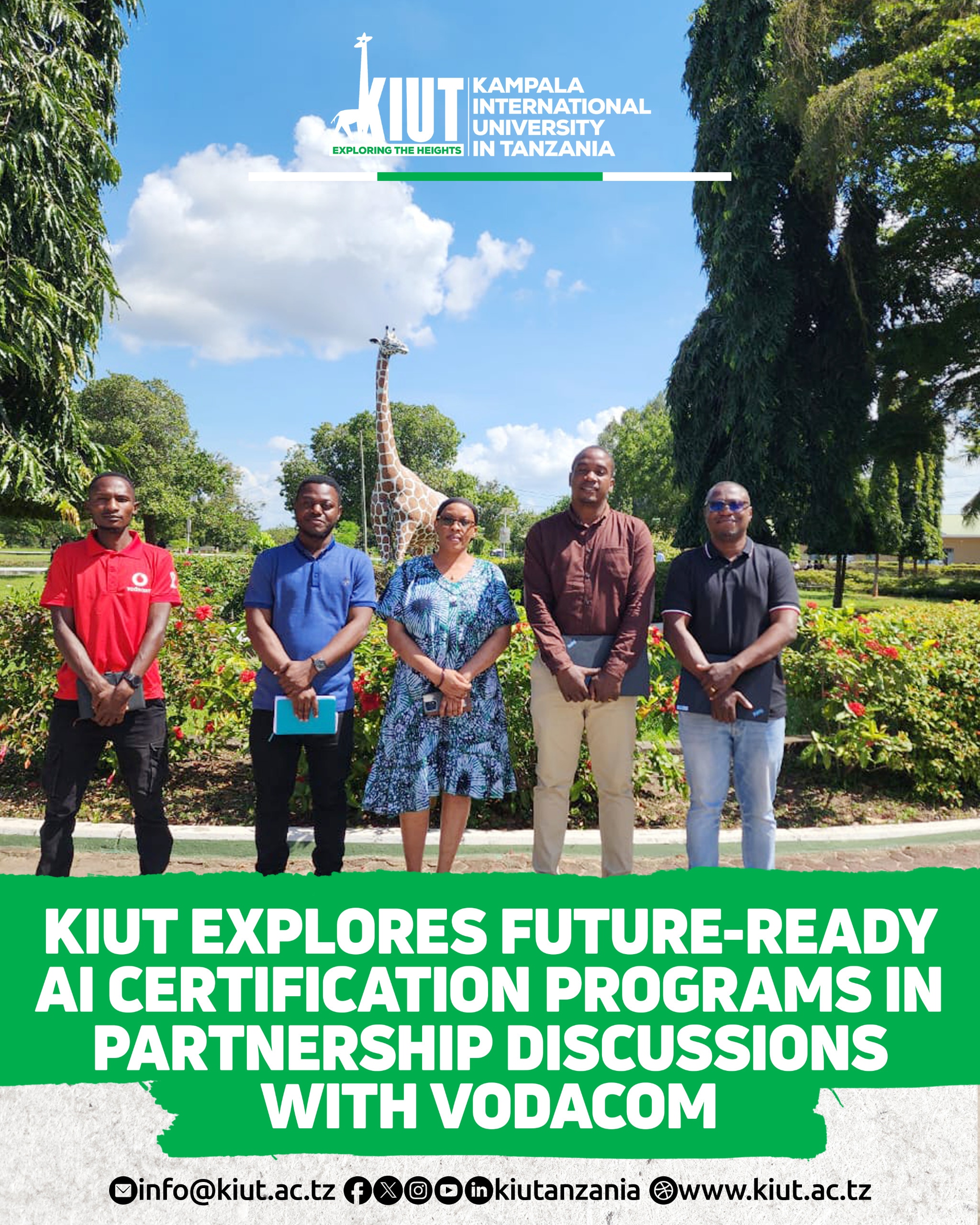KIUT Explores Future-Ready AI Certification Programs in Partnership Discussions with Vodacom