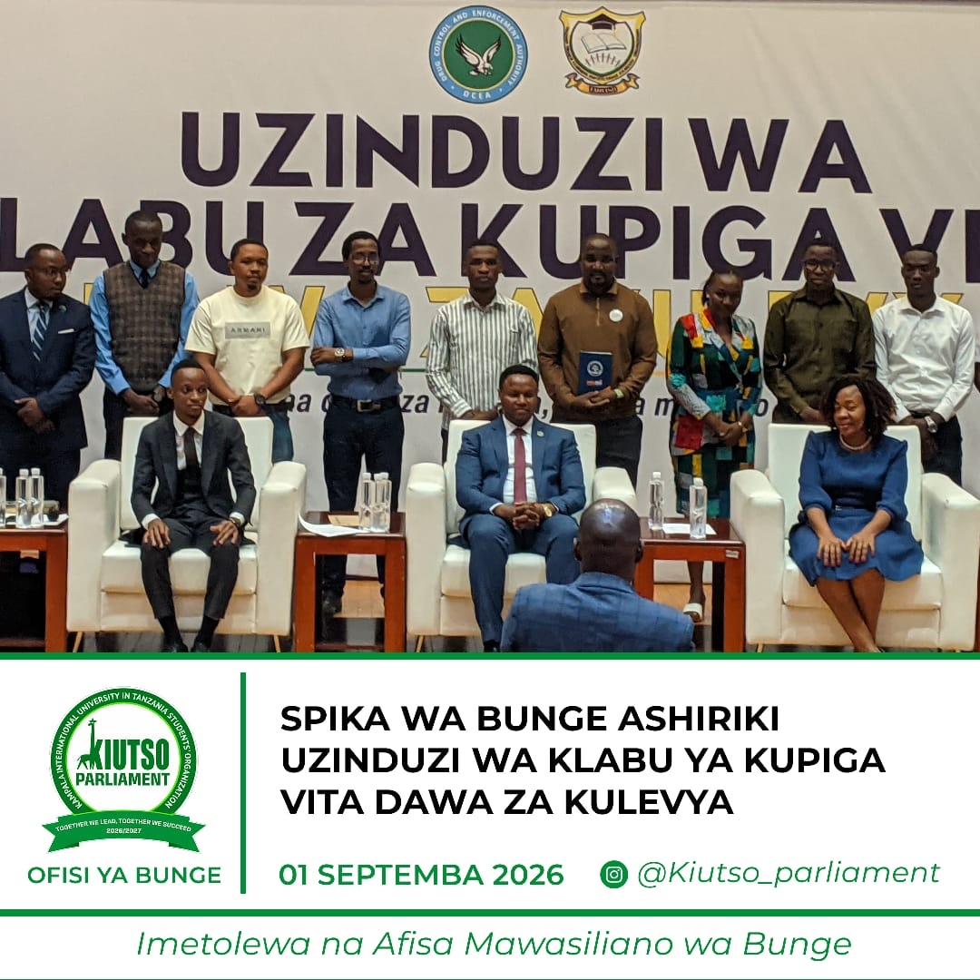 Spika Wa Bunge Ashiriki Uzinduzi wa Klabu ya Kupiga Vita Dawa Za Kulevya