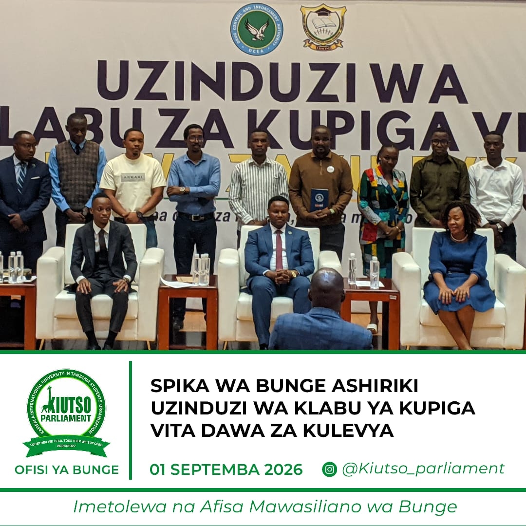 Spika Wa Bunge Ashiriki Uzinduzi wa Klabu ya Kupiga Vita Dawa Za Kulevya